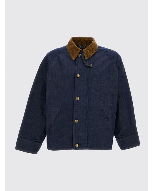 Barbour Blue Casual Transport Denim Jacket for men
