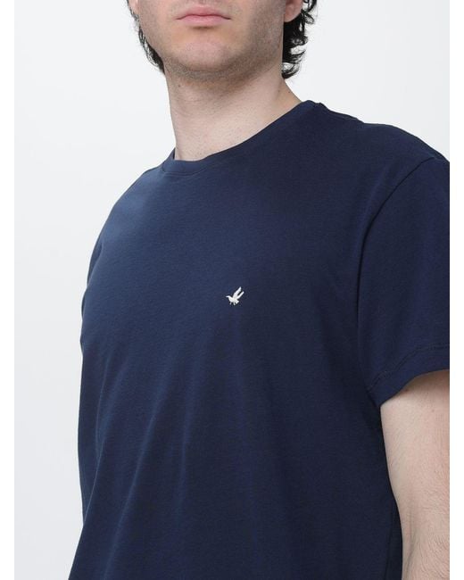 Brooksfield Blue Pima Cotton T-Shirt for men