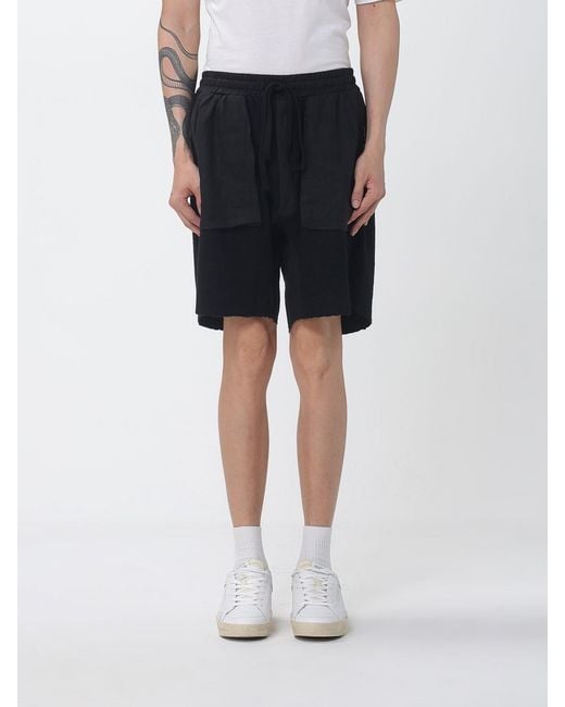 Thom Krom Black Cotton Shorts for men