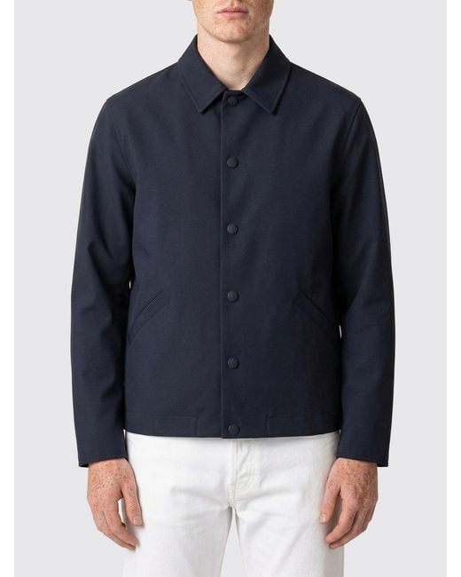 Valstar Blue Wool Overshirt for men