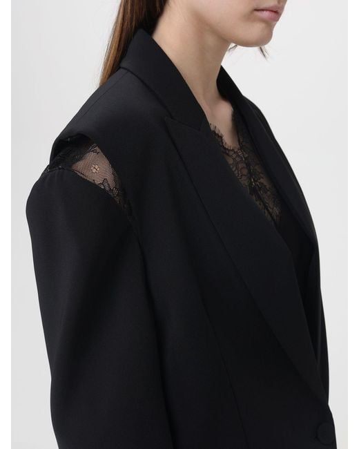 Patrizia Pepe Blue Single-Breasted Polyester Blazer