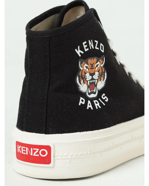 Sneakers Foxy in canvas con logo ricamato di KENZO in Black da Uomo