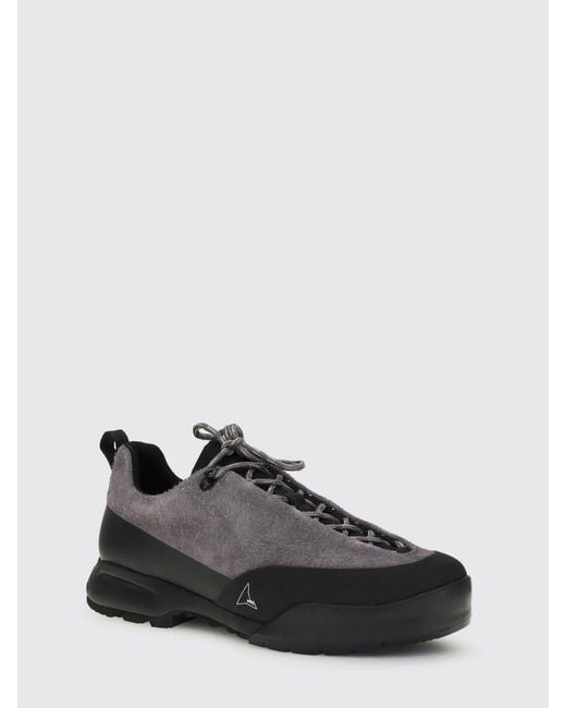 Roa Black Cincino Suede And Rubber Sneakers for men