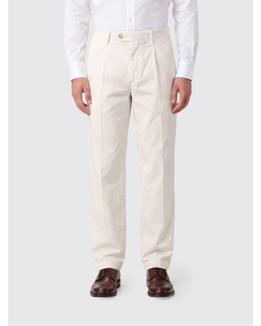 Re-hash White Gabardine Chino Trousers for men