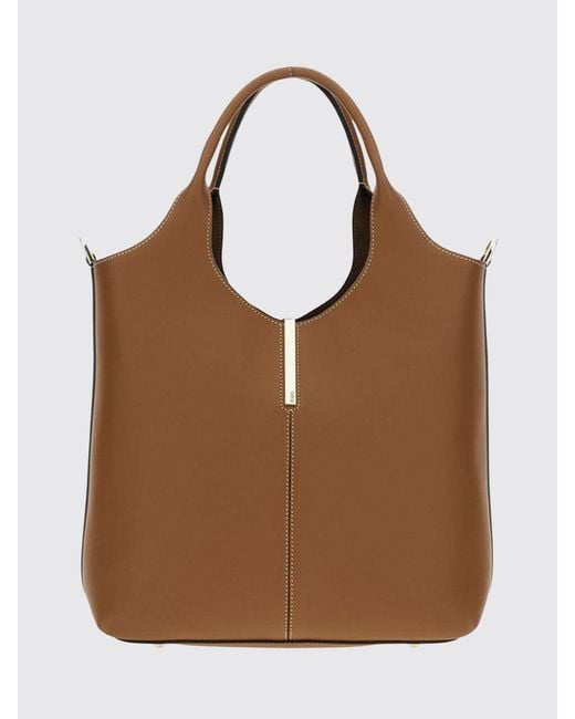 Tod's Brown Small Shopping Tote Bag