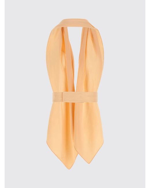 Alberta Ferretti Natural Viscose Top