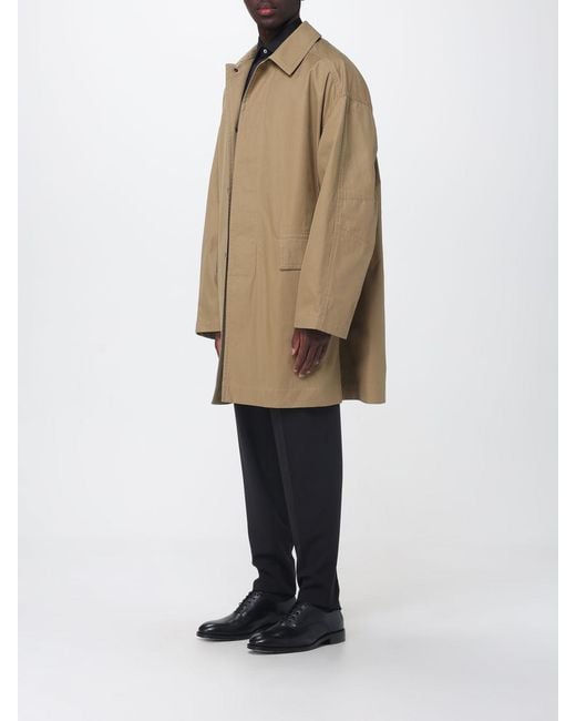 Dries Van Noten Natural Cotton Raincoat for men