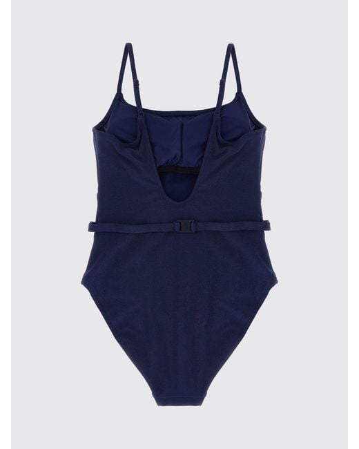 Polo Ralph Lauren Blue Recycled Polyester One-Piece Swimsuit