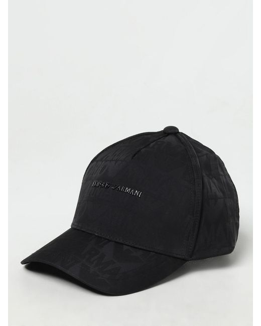 Emporio Armani Black Hat for men