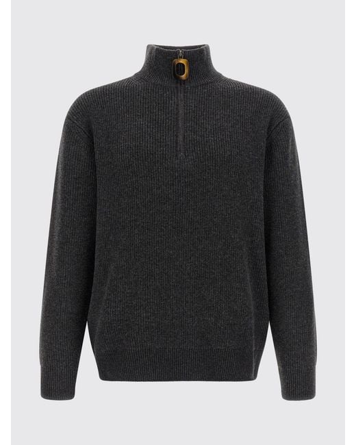 J.W. Anderson Blue High-Neck Half-Zip Jumper for men