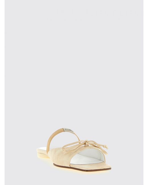 MM6 by Maison Margiela White Leather Sandals