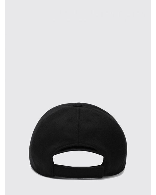 Fendi Black Logo-Embroidered Cap for men
