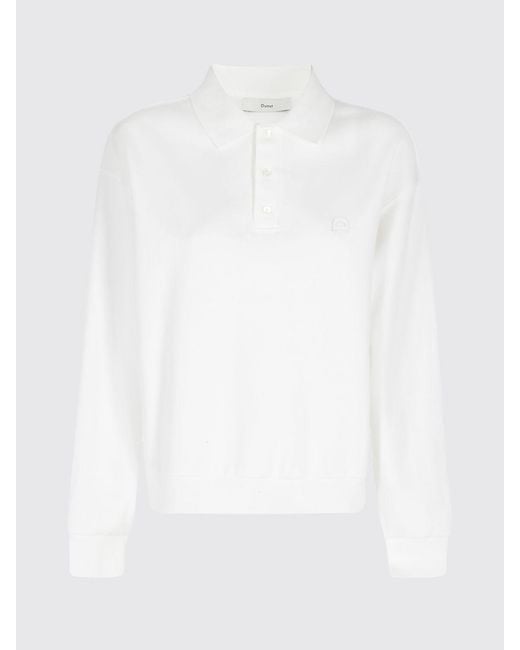 DUNST White Cotton Blend Polo Shirt