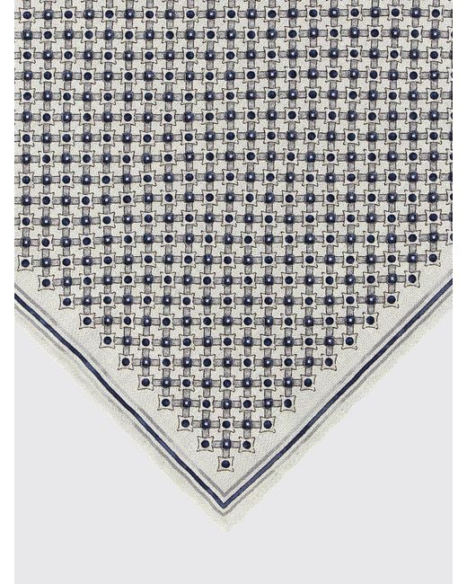Brunello Cucinelli Gray Silk Pouch for men