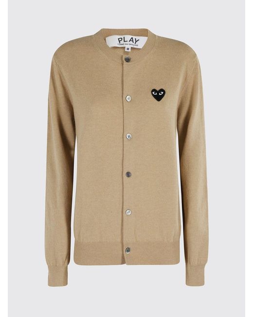 COMME DES GARÇONS PLAY Blue Comme Des Gar&Ccedil	Ons Play Wool Cardigan With Logo