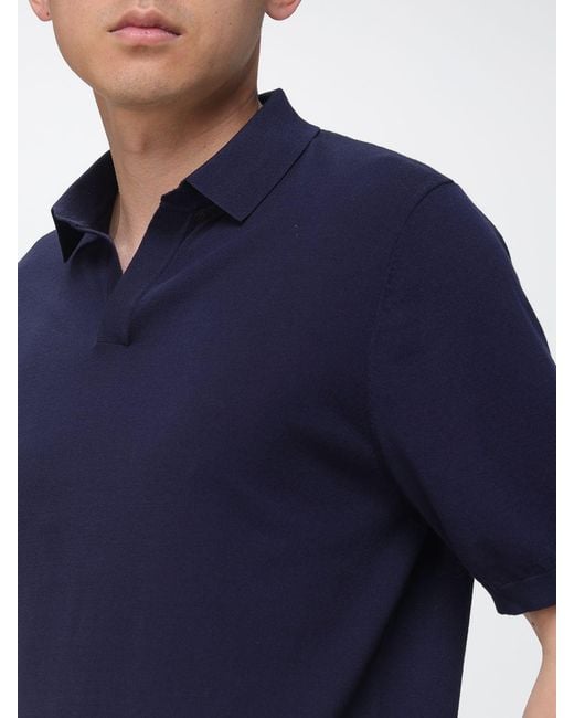 Polo De Algodón Mc2 Saint Barth de hombre de color Blue