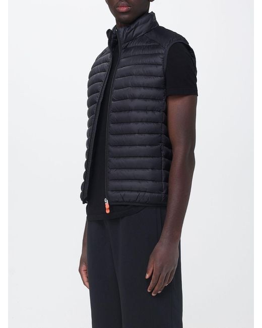 Save The Duck Blue Padded Adam Nylon Vest for men