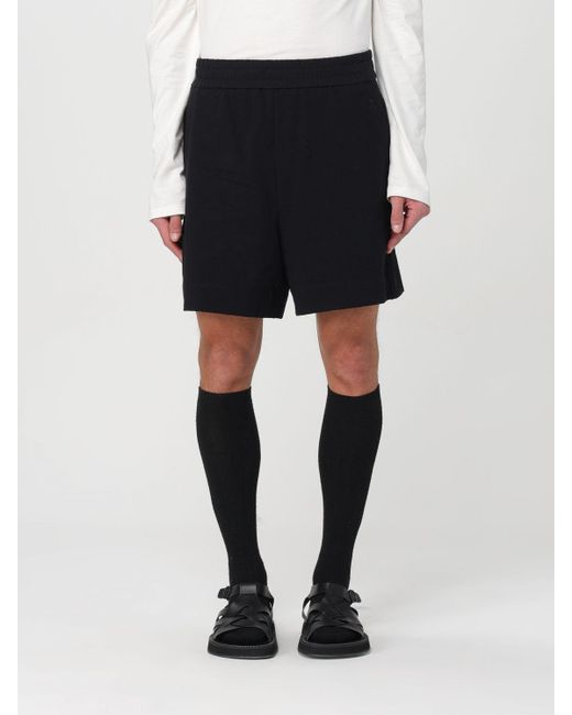 Pantaloncino in cotone stretch di Jil Sander in Black da Uomo