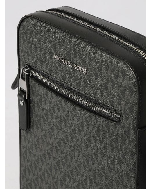 Michael Kors Black Varick Coated Cotton Bag With All Over Mk Monogram for men