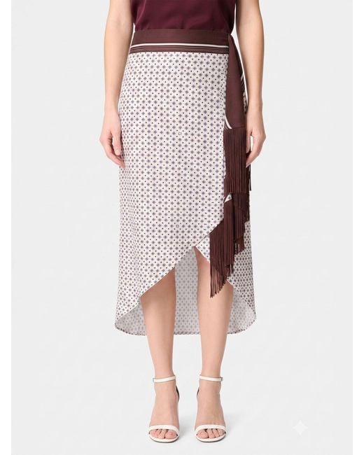 Pinko White Skirt