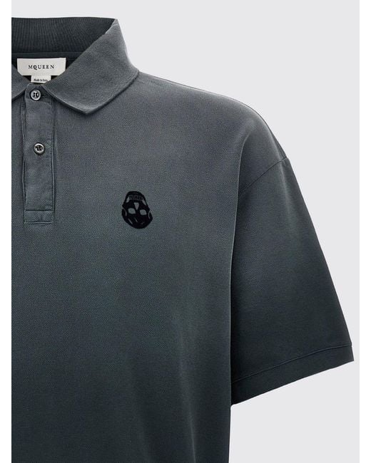 McQueen Blue Polo Shirt for men