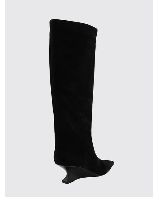 Paris Texas Black Flat Ankle Boots