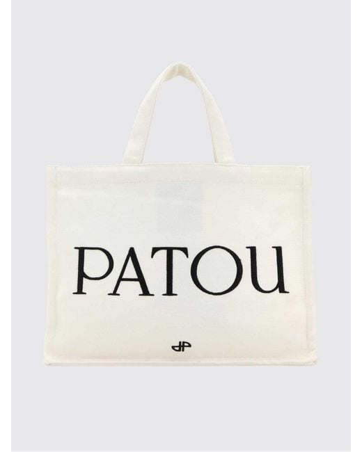 Patou Natural Cotton Bag With Embroidered Logo