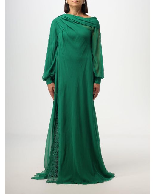 Alberta Ferretti Green Dress