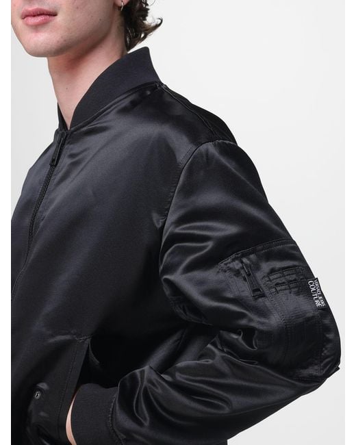 Versace Jeans Couture Blue Polyester Bomber Jacket for men