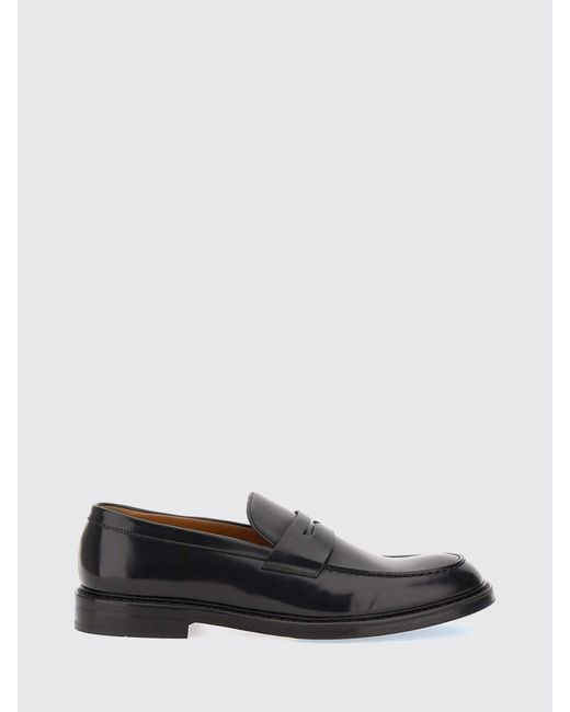Doucal's White Brushed Leather Loafers for men