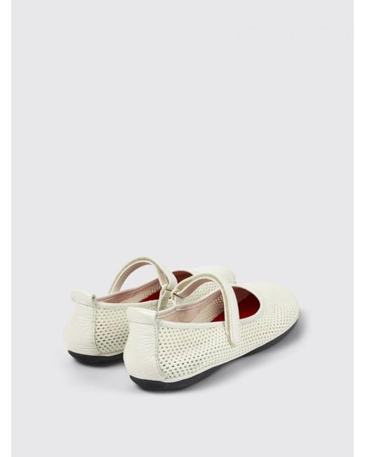Camper White Ballet Flats