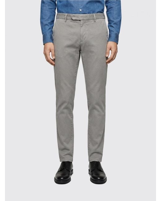 Incotex Blue Cotton Trousers for men