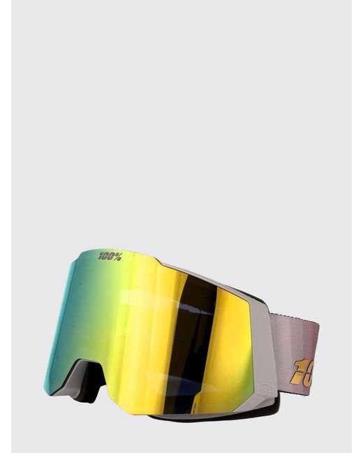 100% Yellow Snowcraft Goggle Ski Mask With Polycarbonate Lenses for men