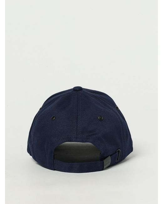 Paul Smith Blue Cotton Canvas Hat for men