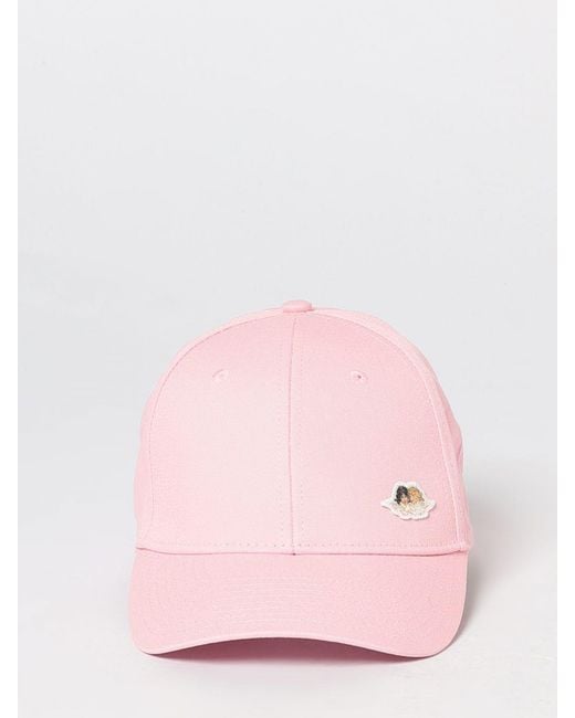 Fiorucci Pink Cotton Baseball Cap With Rigid Visor And Applied Logo