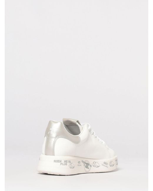 Premiata Natural Belle Leather Sneakers