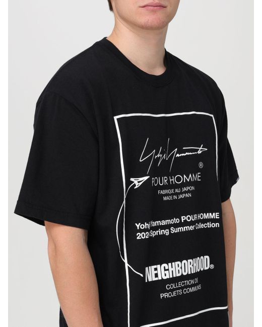 T-shirt Yohji Yamamoto pour homme en coloris Black