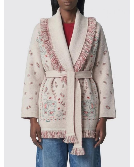 Alanui Natural Bandana Cashmere Robe Cardigan