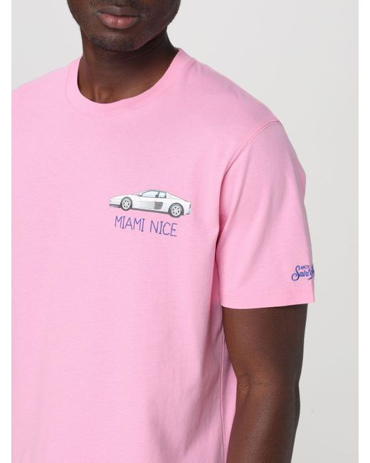 Mc2 Saint Barth Pink T-shirt for men