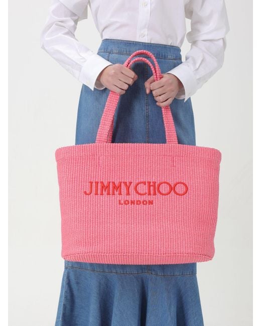 Bolso de hombro Jimmy Choo de color Pink
