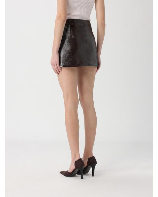 Courreges Black Courr&Egrave	Ges Patent Leather Mini Skirt