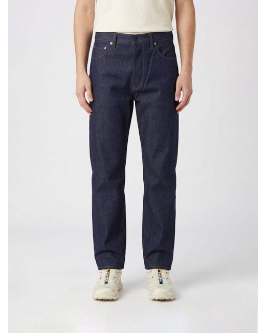 Stone Island Blue Denim Straight Jeans for men