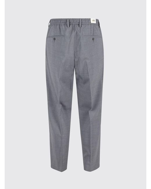 Briglia 1949 Gray Wool Drawstring Trousers for men