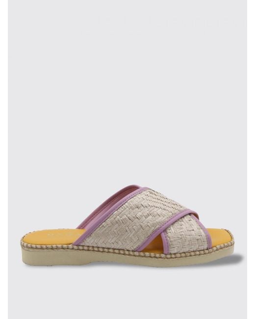 Hogan Purple Flat Sandals