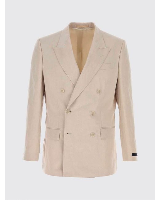 Boss Natural Double-Breasted Formal Blazer for men