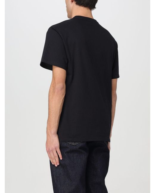 T-shirt con logo di Alexander McQueen in Black da Uomo