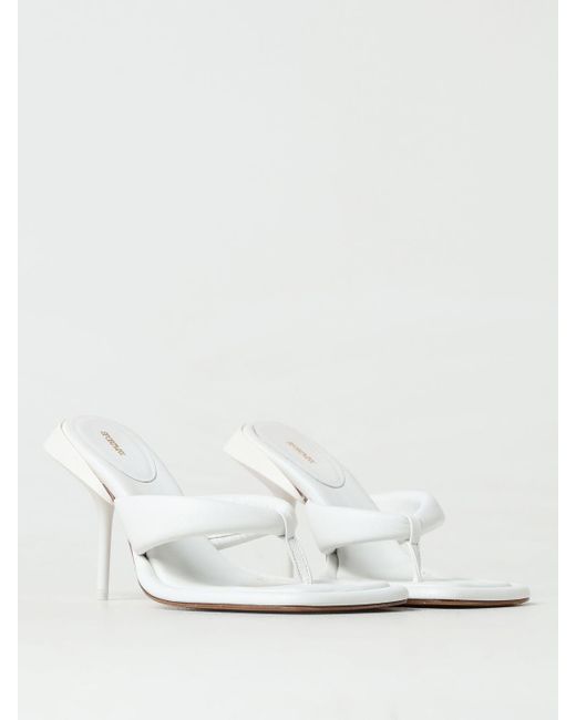 Sportmax White Heeled Sandals