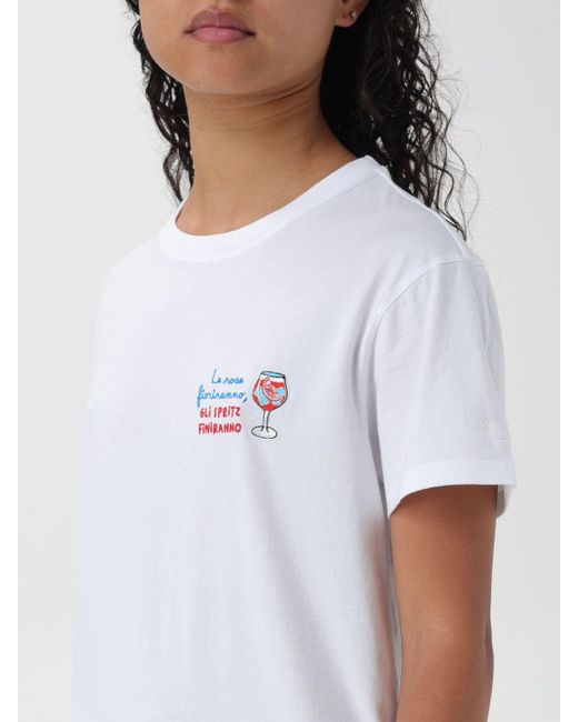 T-shirt in cotone di Mc2 Saint Barth in White