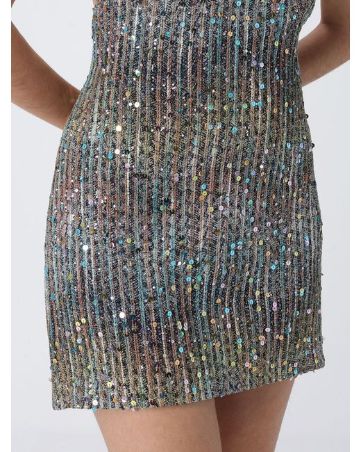 Missoni Gray Mini Cotton Blend Sequin Dress
