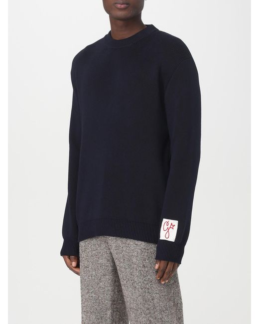 Golden Goose Deluxe Brand Blue Cotton Sweater for men